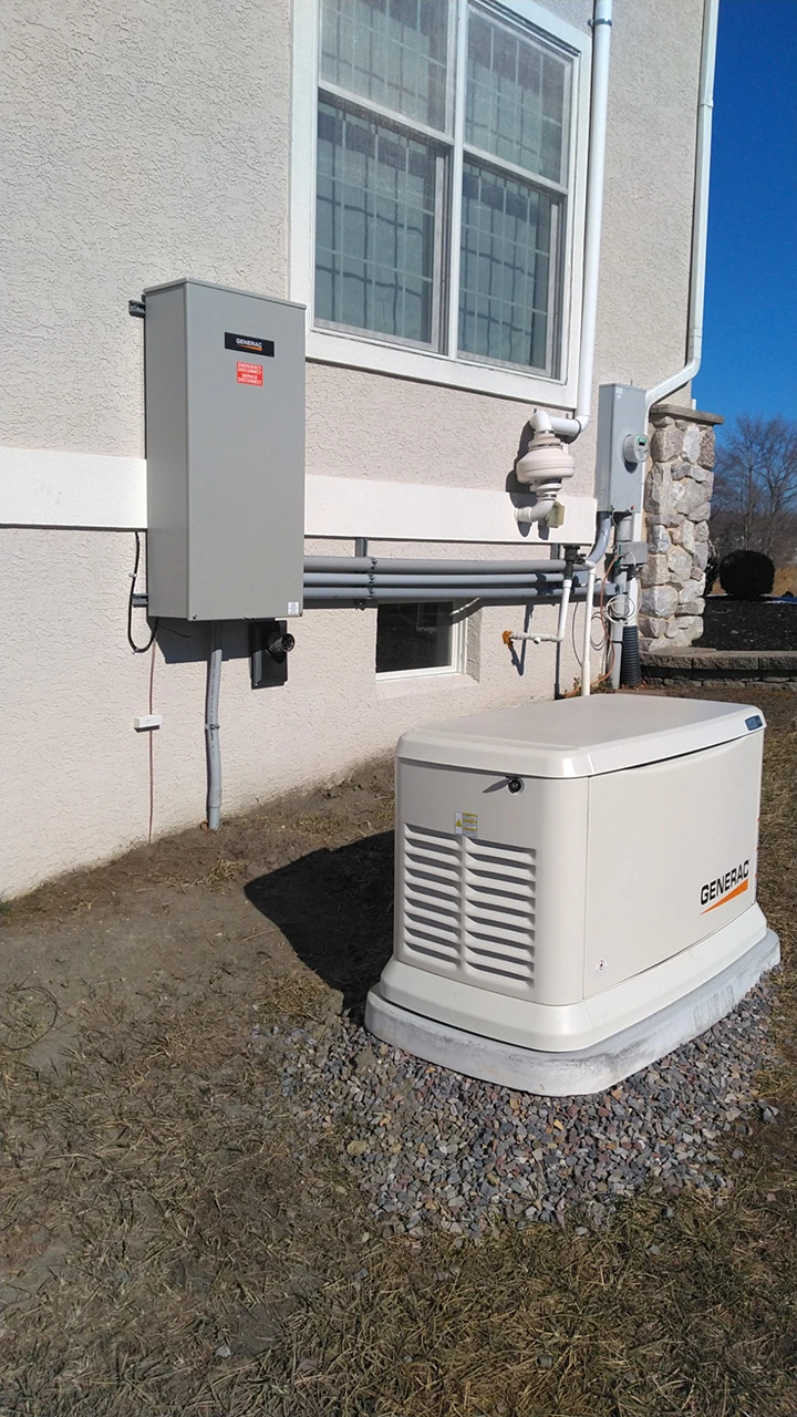 Backup generator installation